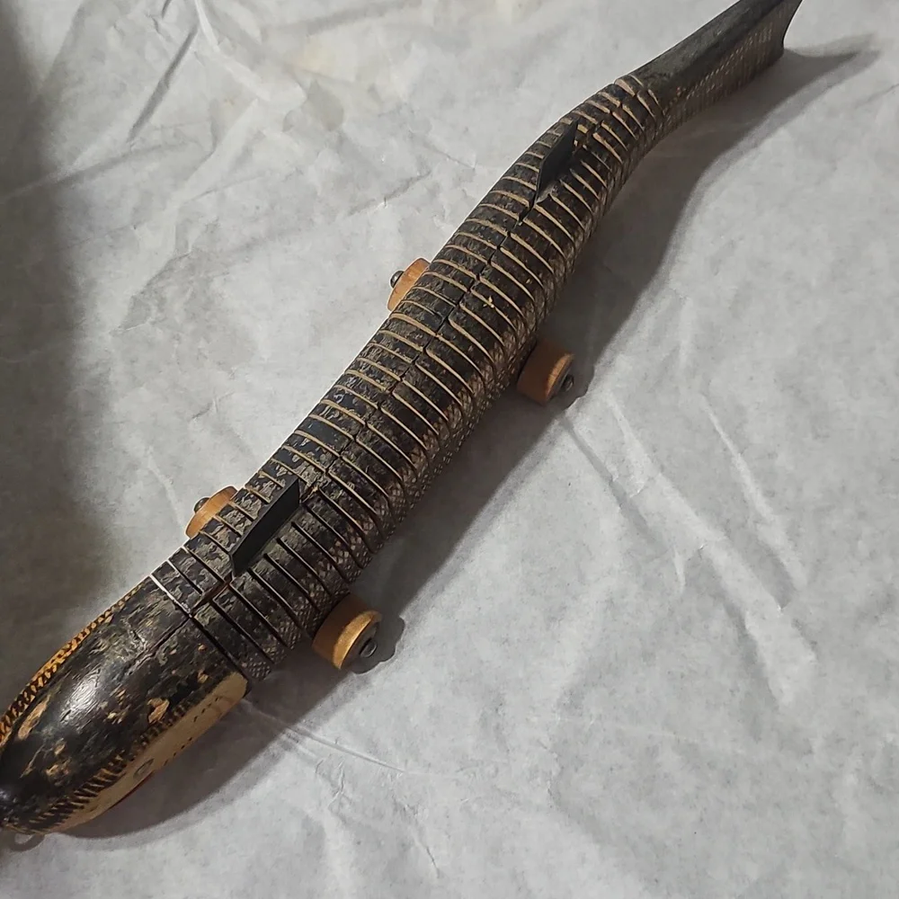 Vintage Wooden Fish Toy